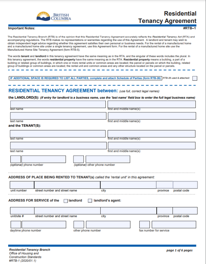 4.2 RESOURCE Standard Tenancy Agreement 